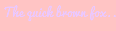 Image with Font Color EBC8FF and Background Color FFC4C4